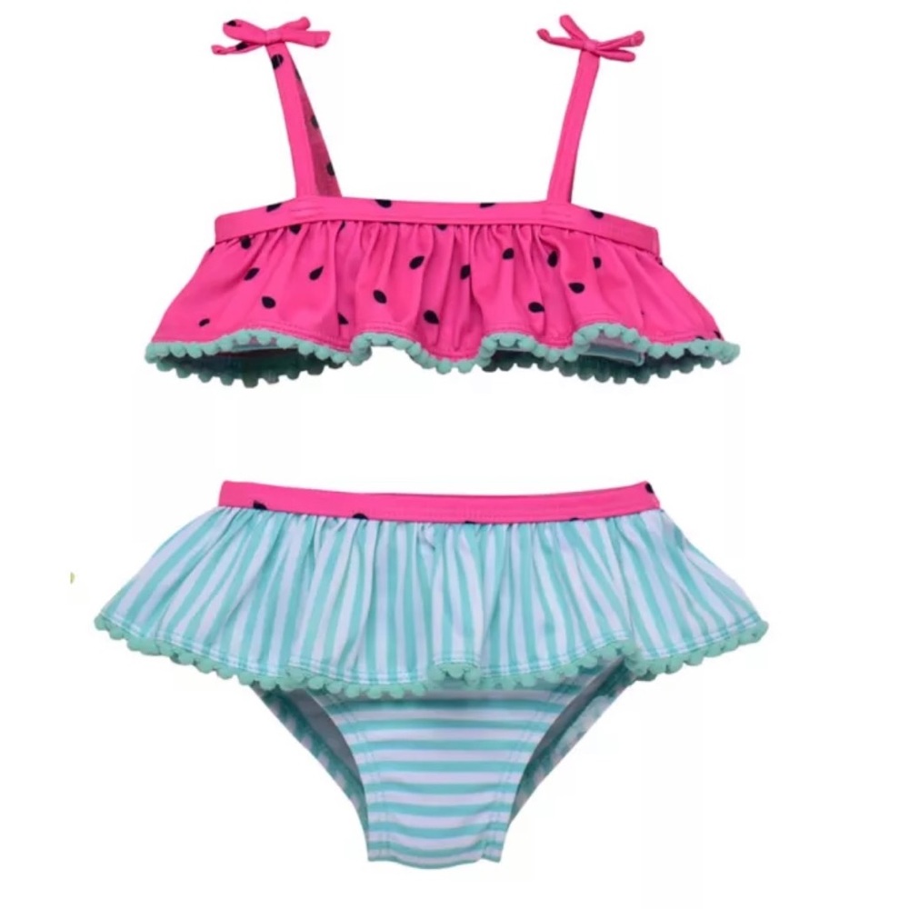 Wetsuit Club® Size 18M 2-Piece Watermelon Tankini Swimsuit in Pink/Multi